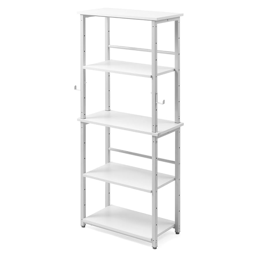 サンワダイレクト デスクサイド　ラック 上下分割　収納　シェルフ ホワイト Amazon | サンワダイレクト デスクサイドラック 上下分割 高さ